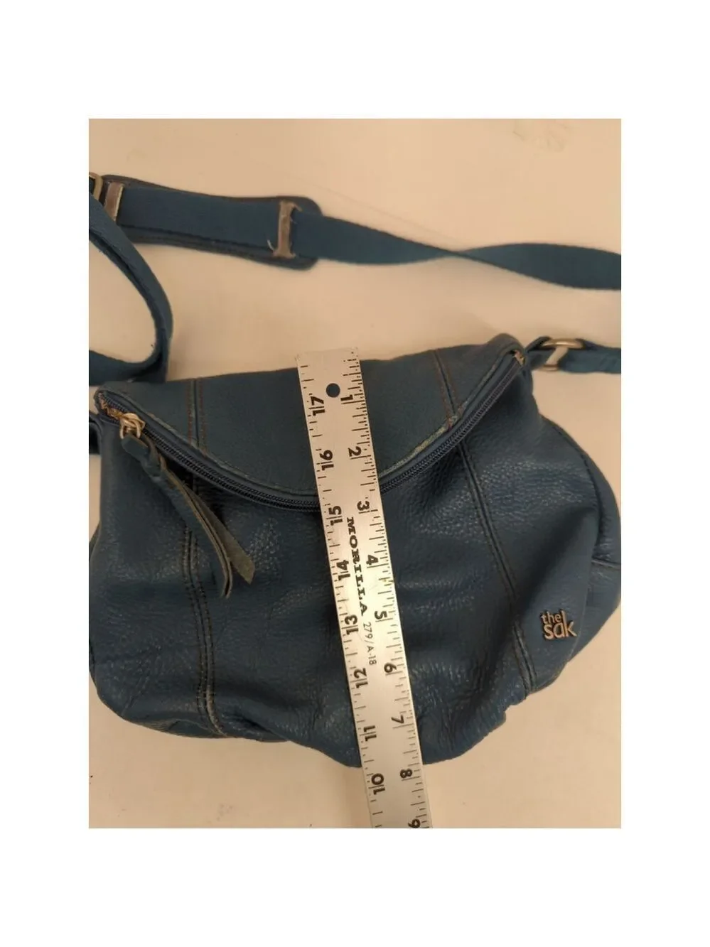 Women's The Sak Blue Leather Crossbody Bag